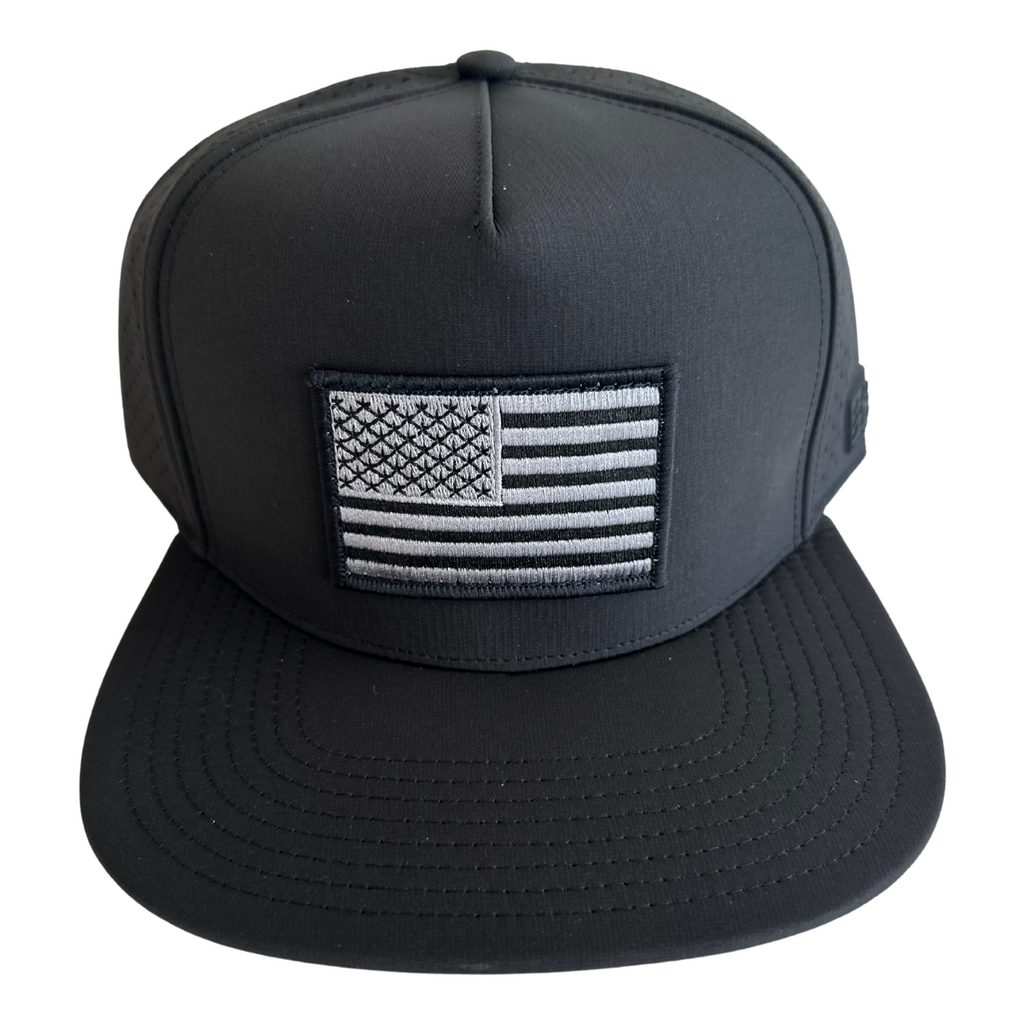 American Flag Mesh Tech Trucker