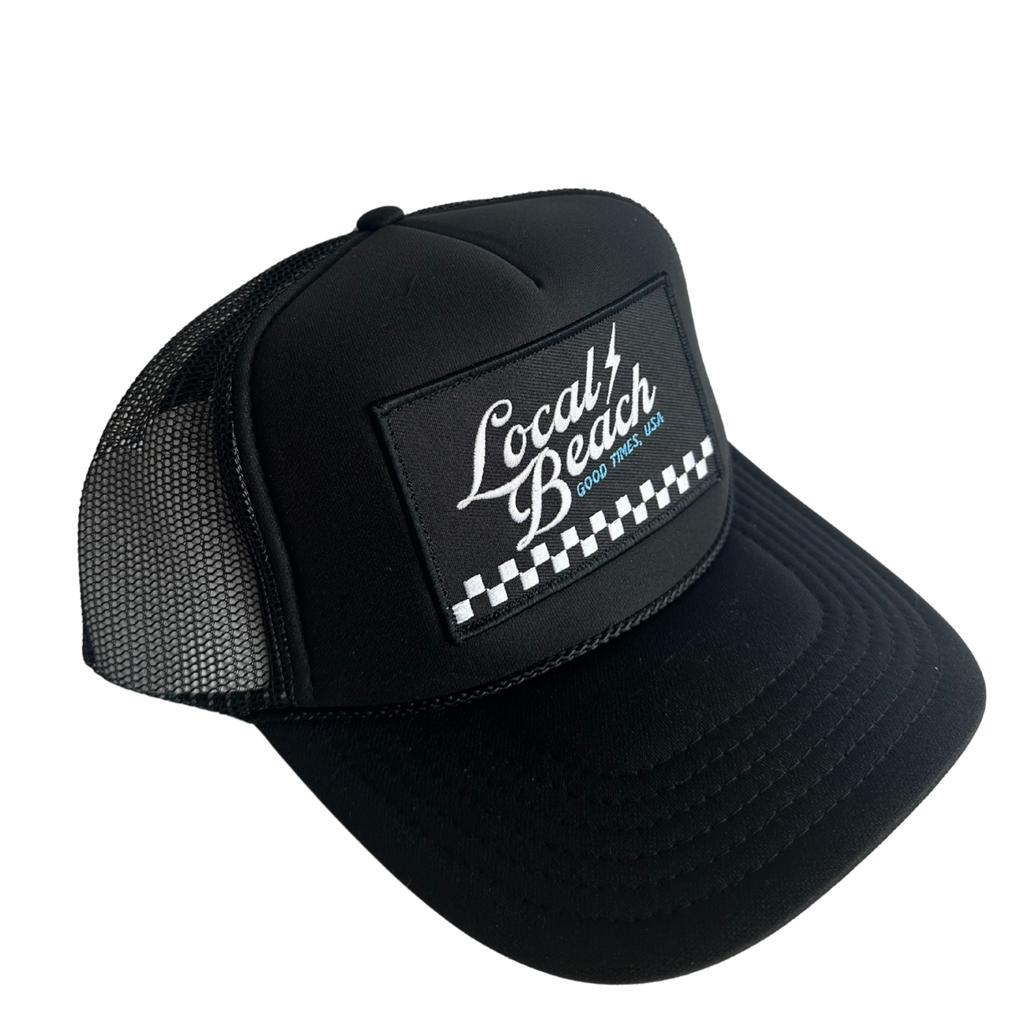Local Beach Check Trucker Hat