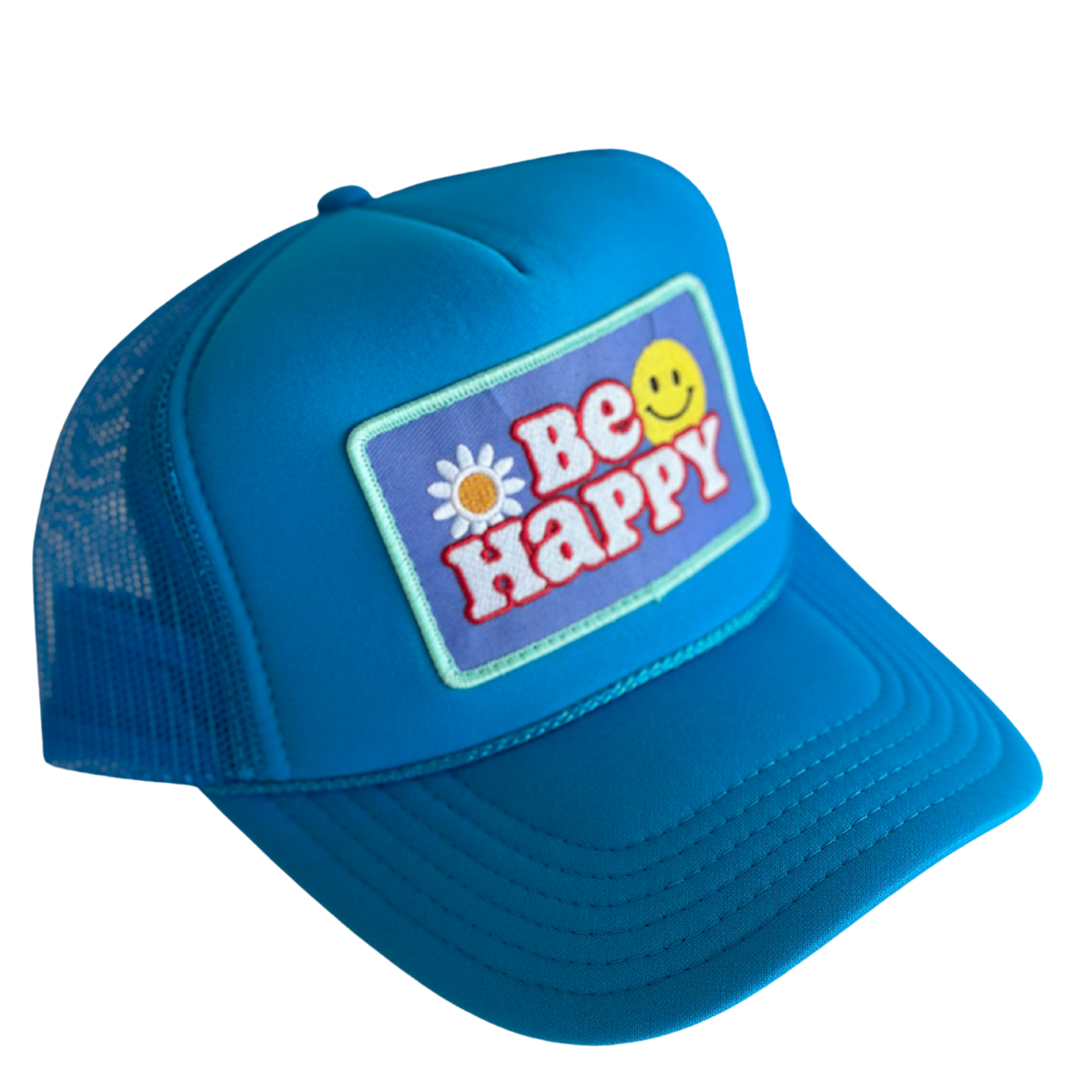 Be Happy Patch Trucker Hat