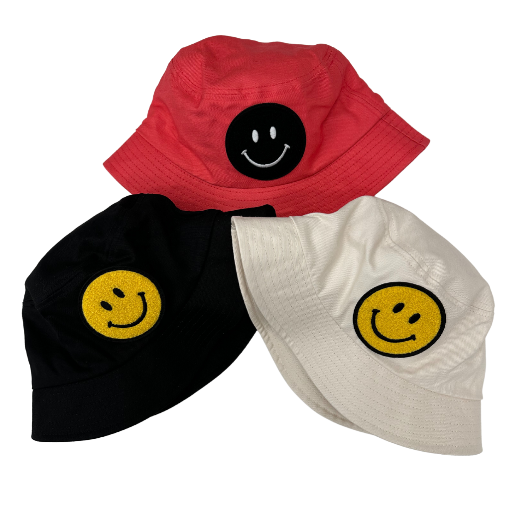 Smiley Patch Bucket Hat