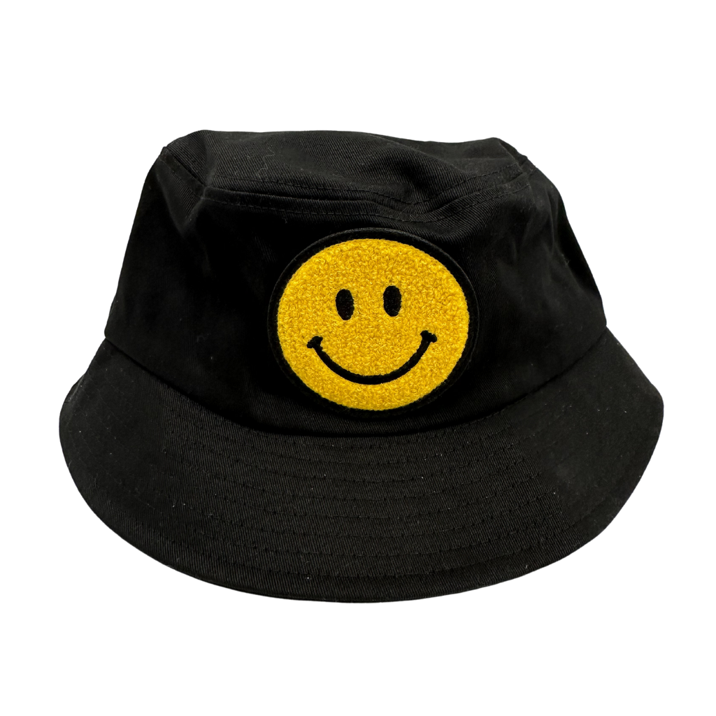 Smiley Patch Bucket Hat